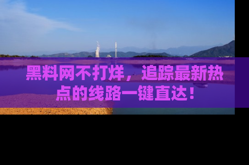 黑料网不打烊，追踪最新热点的线路一键直达！