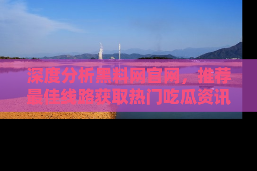 深度分析黑料网官网，推荐最佳线路获取热门吃瓜资讯