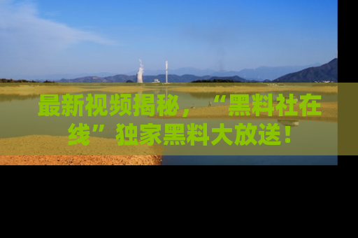 最新视频揭秘，“黑料社在线”独家黑料大放送！